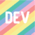 dev-rainbow decoration button